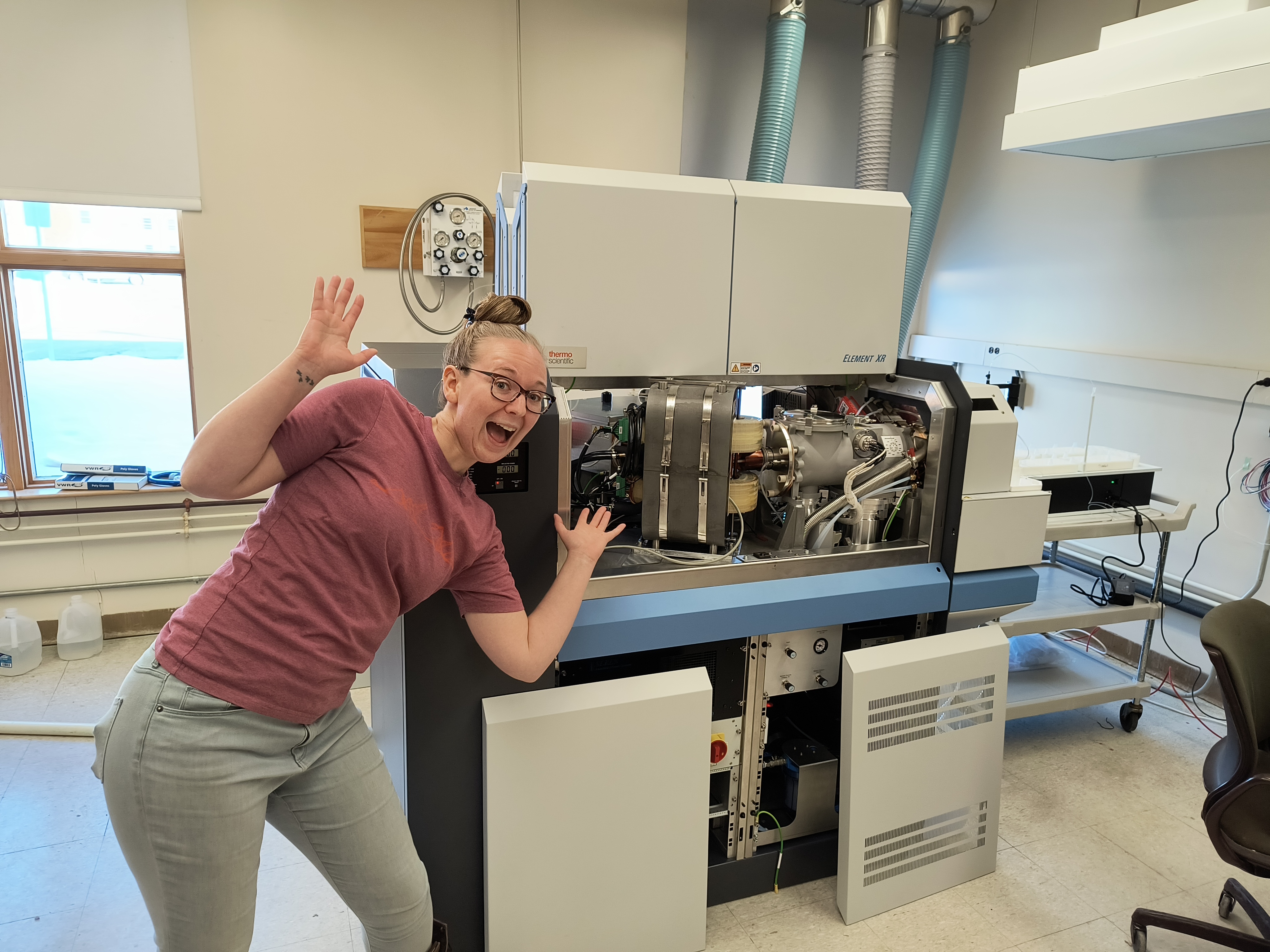 Getting ready to run my Denali Ice Core samples on the ICP-MS at the University of Maine